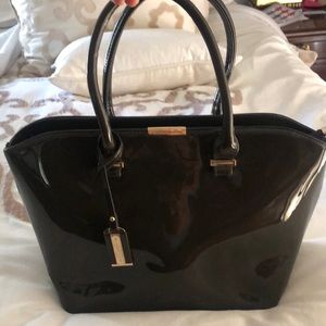 Victoria Beckham vegan patent leather handbag